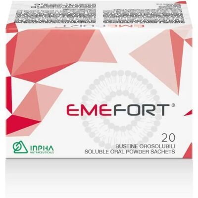 Inpha Duemila Srl Emefort - Ferro, Vitamina C, Zinco e Acido Folico - 20 Bustine Inpha Duemila Srl Emefort - Ferro, Vitamina C, Zinco e Acido Folico - 20 Bustine