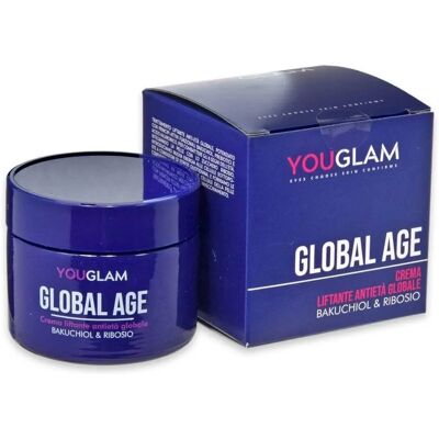 You Glam Global Age Crema Viso - Bakuchiol e Riboza - 50ML You Glam Global Age Crema Viso - Bakuchiol e Riboza - 50ML