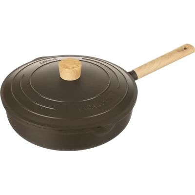 KASANOVA - Padella alta 28 cm con coperchio nera Pot Art - 28 cm - Frying Pan KASANOVA - Padella alta 28 cm con coperchio nera Pot Art - 28 cm - Frying Pan