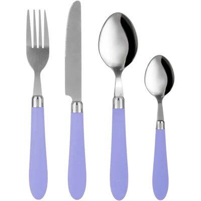 Kasanova Smooth 24 pz - manico blu chiaro - Set posate Kasanova Smooth 24 pz - manico blu chiaro - Set posate