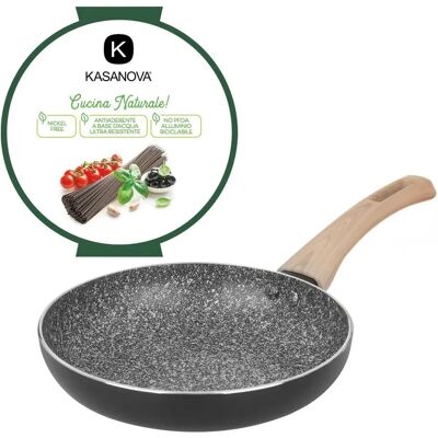 Kasanova Pfanne 20 cm Schwarz Stein - Pfanne Kasanova Pfanne 20 cm Schwarz Stein - Pfanne