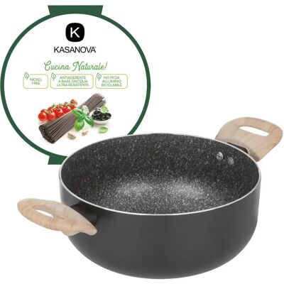 Kasanova Poêle en Pierre Noire 22 cm Kasanova Poêle en Pierre Noire 22 cm