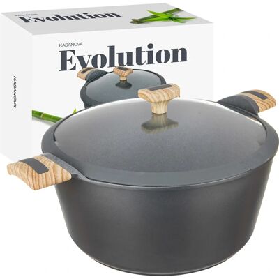 Kasanova Evolution 32cm Casserole avec Couvercle Kasanova Evolution 32cm Casserole avec Couvercle