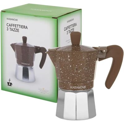 Kasanova 3-kops koffiezetapparaat - Coffee Maker Kasanova 3-kops koffiezetapparaat - Coffee Maker