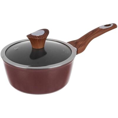 Kolors 16cm Casserole Marron Antiadhésive - Marmite de Cuisson Kolors 16cm Casserole Marron Antiadhésive - Marmite de Cuisson