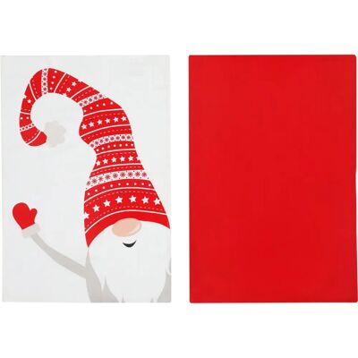 KASANOVA - 2er Set rote Nikolaus-Backtuch Küchenhandtuch Christmas?k KASANOVA - 2er Set rote Nikolaus-Backtuch Küchenhandtuch Christmas?k