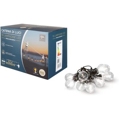 Altri Brand Luci da esterno 10 LED Bianco Naturale Altri Brand Luci da esterno 10 LED Bianco Naturale