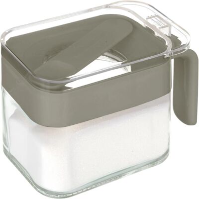Altri Brand - Zuccheriera 300 ml - Grigio - Con cucchiaino - Sugar jar Altri Brand - Zuccheriera 300 ml - Grigio - Con cucchiaino - Sugar jar