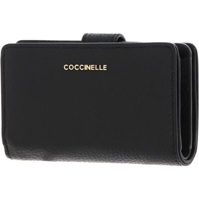 Portafoglio in Pelle Coccinelle con Chiusura a Pressione e Portamonete - Portafoglio Portafoglio in Pelle Coccinelle con Chiusura a Pressione e Portamonete - Portafoglio