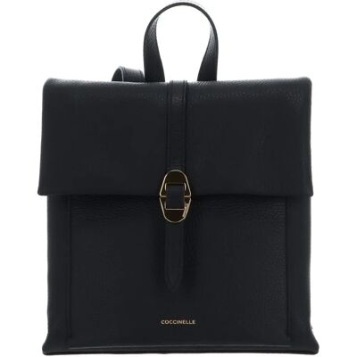 Sac à dos Coccinelle Dorian - Cuir, Métal doré - Noir Sac à dos Coccinelle Dorian - Cuir, Métal doré - Noir