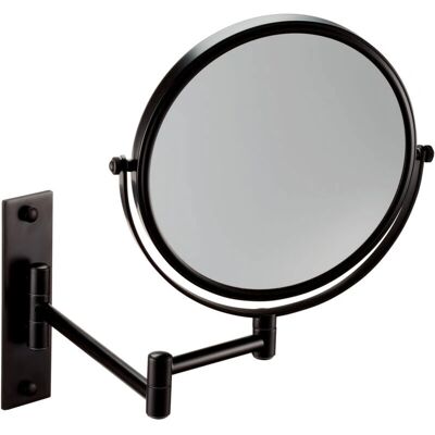Espejo cosmético de pared con aumento x5 - negro mate - Manillons Torrent Espejo cosmético de pared con aumento x5 - negro mate - Manillons Torrent