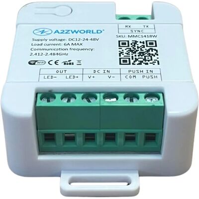 LEDLUX - LED Dimmer WiFi - 12V-24V - 6A - LED Dimmer - Publicité LEDLUX - LED Dimmer WiFi - 12V-24V - 6A - LED Dimmer - Publicité