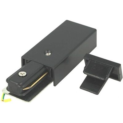 LEDLUX - Binario Mono Fase Connector Kit - 110 mm Nero LEDLUX - Binario Mono Fase Connector Kit - 110 mm Nero
