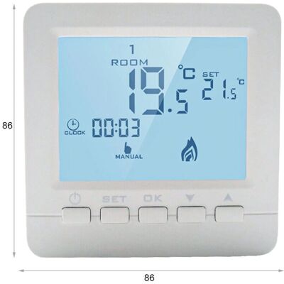 LEDLUX - LL0250 - Bianco - 2xAA - Termostato LEDLUX - LL0250 - Bianco - 2xAA - Termostato