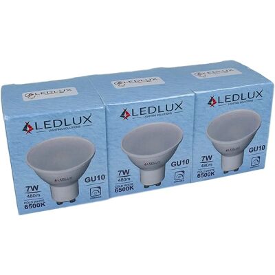 LEDLUX Lampadina LED GU10 Dimmerabile 7W 6500K 480 Lumen - Lampadina LED LEDLUX Lampadina LED GU10 Dimmerabile 7W 6500K 480 Lumen - Lampadina LED