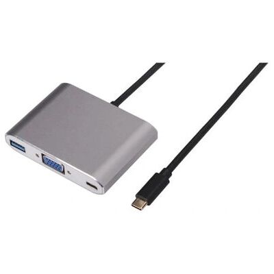 Nilox USB Type-C - Adattatore VGA/USB 3.0 - Argento Nilox USB Type-C - Adattatore VGA/USB 3.0 - Argento