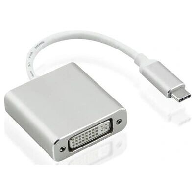 Nilox NX080200124 USB Type-C till DVI-I-adapter - Silver - Grafikkortadapter Nilox NX080200124 USB Type-C till DVI-I-adapter - Silver - Grafikkortadapter