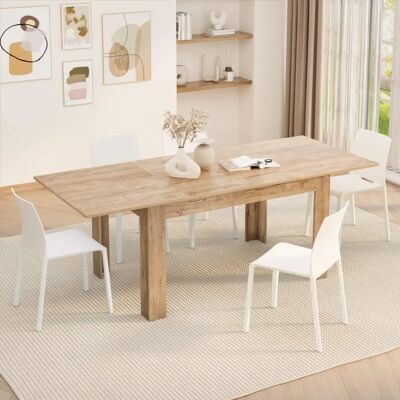 Mobili Fiver Table extensible Easy - Chêne naturel - Publicité Mobili Fiver Table extensible Easy - Chêne naturel - Publicité