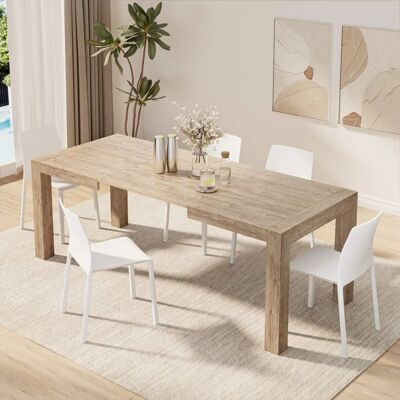 Mobili Fiver Iacopo Chêne Naturel Table à Manger Extensible - Table à manger - Publicité Mobili Fiver Iacopo Chêne Naturel Table à Manger Extensible - Table à manger - Publicité