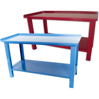 SOGI Banco da Lavoro 1,5m Piano in Acciaio 1000kg - Banco da Lavoro SOGI Banco da Lavoro 1,5m Piano in Acciaio 1000kg - Banco da Lavoro