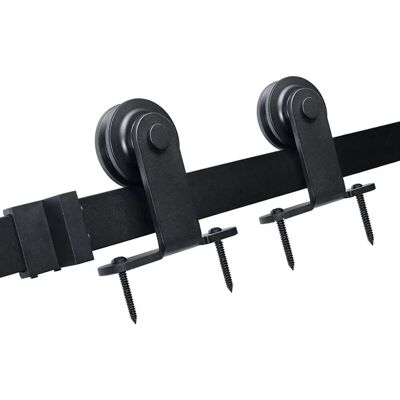 SKECTEN - 183 cm Schienen - Industrielles Holz-Schiebetür-Hardware SKECTEN - 183 cm Schienen - Industrielles Holz-Schiebetür-Hardware