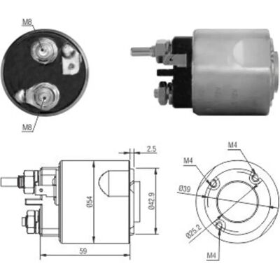 MEAT & DORIA 46310 - Motor de arranque/Relé MEAT & DORIA 46310 - Motor de arranque/Relé