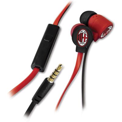 Casque intra-auriculaire filaire Techmade TM-YL-IP001-MIL - A.C. Milan Casque intra-auriculaire filaire Techmade TM-YL-IP001-MIL - A.C. Milan