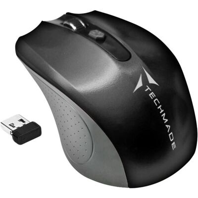 Souris sans fil ambidextre Techmade TM-XJ30-BK - Optique 1600 DPI - Publicité Souris sans fil ambidextre Techmade TM-XJ30-BK - Optique 1600 DPI - Publicité
