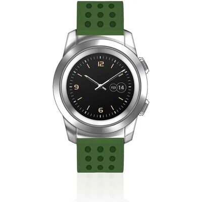 Techmade - Fusion TM-W007C-NGR - Argento - Verde - Smartwatch Techmade - Fusion TM-W007C-NGR - Argento - Verde - Smartwatch