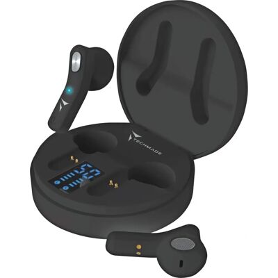 Techmade AURICULARES INALÁMBRICOS TOUCH - NEGRO Techmade AURICULARES INALÁMBRICOS TOUCH - NEGRO
