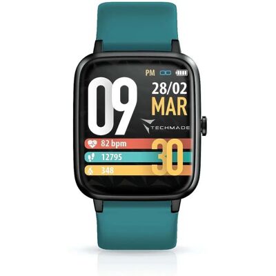Smartwatch Techmade Move Allum. GPS 1,3" SpaceGrey+Green - Orologio intelligente Smartwatch Techmade Move Allum. GPS 1,3" SpaceGrey+Green - Orologio intelligente