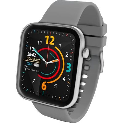 Techmade Hava Smartwatch Aluminium - Wasserdicht, Vollbild, iOS/Android Techmade Hava Smartwatch Aluminium - Wasserdicht, Vollbild, iOS/Android