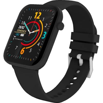 Smartwatch Techmade Hava - Impermeabile, Frequenza cardiaca, Touchscreen, Nero Smartwatch Techmade Hava - Impermeabile, Frequenza cardiaca, Touchscreen, Nero