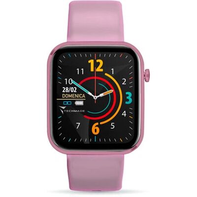 Techmade Hava Pink Smartwatch - Fitness & Wasserdicht Techmade Hava Pink Smartwatch - Fitness & Wasserdicht