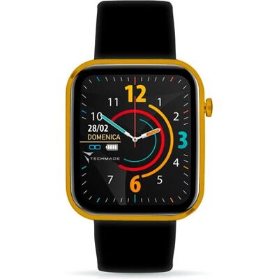Techmade Leichte Smartwatch mit 1,69" Vollbild-Touchscreen - Smartwatch Techmade Leichte Smartwatch mit 1,69" Vollbild-Touchscreen - Smartwatch