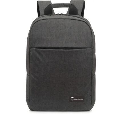 Sac à dos ordinateur Techmade TM-KLB-DGR Gris - 15,6" - Publicité Sac à dos ordinateur Techmade TM-KLB-DGR Gris - 15,6" - Publicité