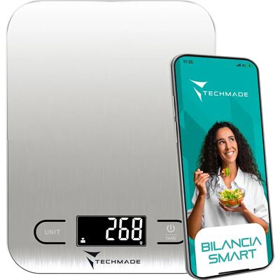 Techmade TM-KT630LB - Acier inoxydable - Balance de cuisine Techmade TM-KT630LB - Acier inoxydable - Balance de cuisine