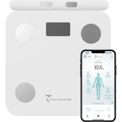 Bilancia Personale Techmade TM-SCALE2 - Grasso, Ossa, Acqua, Muscolo, BMI Bilancia Personale Techmade TM-SCALE2 - Grasso, Ossa, Acqua, Muscolo, BMI