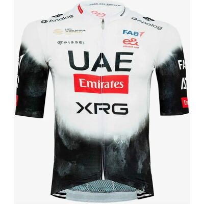 Maillot UAE Team Emirates 2025 Magistrale Pissei de manga corta - Blanco Maillot UAE Team Emirates 2025 Magistrale Pissei de manga corta - Blanco