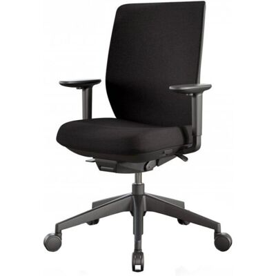 Silla de Oficina Actiu Trim - Ergonómica Negra con Soporte Lumbar Ajustable Silla de Oficina Actiu Trim - Ergonómica Negra con Soporte Lumbar Ajustable
