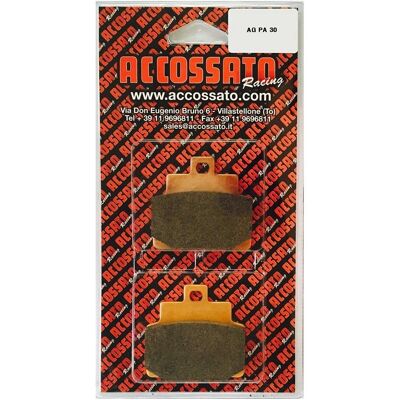 ACCOSSATO agpa30or - Frontal - Aprilia Leonardo 125 - Pastilla de freno ACCOSSATO agpa30or - Frontal - Aprilia Leonardo 125 - Pastilla de freno