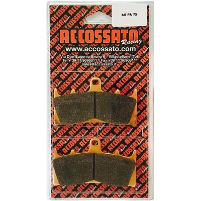 ACCOSSATO - AGPA73OR - Orgánico - 6 x 53 x 8 - Brake pad ACCOSSATO - AGPA73OR - Orgánico - 6 x 53 x 8 - Brake pad