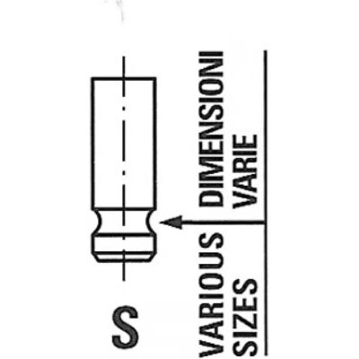 FRECCIA R4816/SNT Nitrided Valve for Rover & Lotus - Engine Valve FRECCIA R4816/SNT Nitrided Valve for Rover & Lotus - Engine Valve