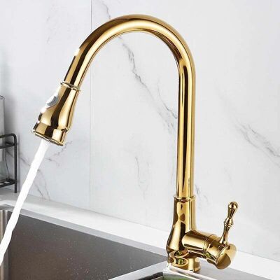 Dpzo - Grifo de cocina con rociador extensible - Kitchen Faucet Dpzo - Grifo de cocina con rociador extensible - Kitchen Faucet
