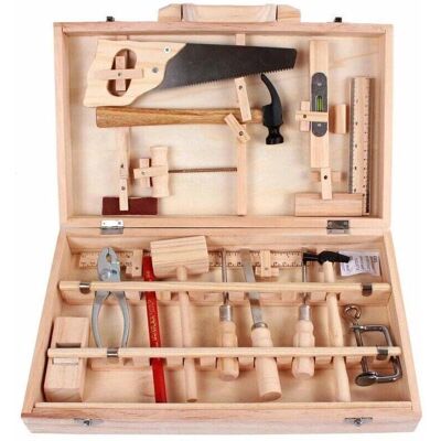 DPZO - Kids Tool Set - Wooden - 16 Tools - Toy Tool Set DPZO - Kids Tool Set - Wooden - 16 Tools - Toy Tool Set