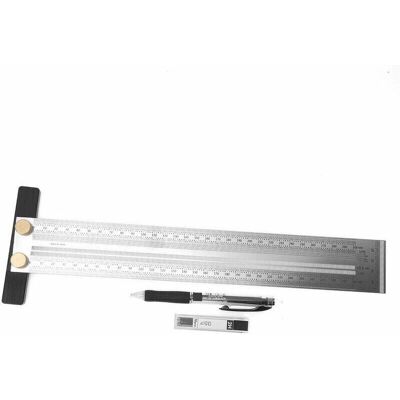DPZO - Type T - Acero inoxidable - 0,25 mm - Regla de marcado DPZO - Type T - Acero inoxidable - 0,25 mm - Regla de marcado