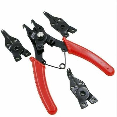 ULISEM - 4-in-1 Ring Pliers - 5in Länge - Austauschbare Spitzen - Pliers ULISEM - 4-in-1 Ring Pliers - 5in Länge - Austauschbare Spitzen - Pliers