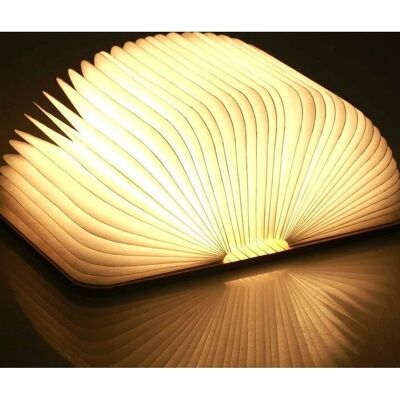 ULISEM - Holzbuchlampe - Weiß - USB-Aufladbar - Book lamp ULISEM - Holzbuchlampe - Weiß - USB-Aufladbar - Book lamp