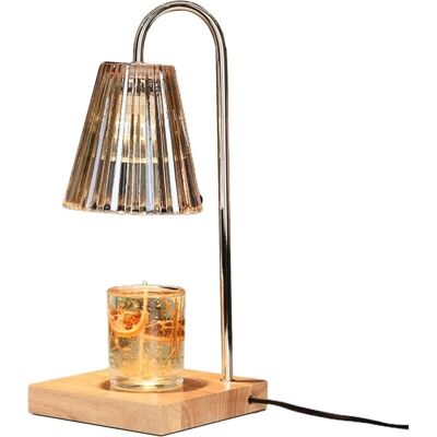KCVV Kerzen-Wärmer - Holzbasis - GU10 35W - Glasschirm - Candle Warmer Lamp KCVV Kerzen-Wärmer - Holzbasis - GU10 35W - Glasschirm - Candle Warmer Lamp