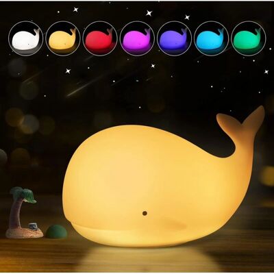 KCVV - Whale Night Light - Silikon - Wiederaufladbar - Nachtlicht KCVV - Whale Night Light - Silikon - Wiederaufladbar - Nachtlicht